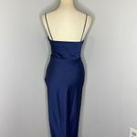 BHLDN NWT Freya Satin Charmeuse Navy Dress Size 4 Photo 7