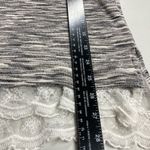 NEW DIRECTIONS WEEKEND,‎ Women’s Hooded Sweatshirt, Sz M, lace, gray&white Gray Size M Photo 7