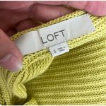 Loft New  Lemongrass Tie V-Back Sweater Small Women’s Yellow / Green Reversible Photo 8