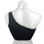 Naturyl Women's Black Lounge One Shoulder Pullover Activewear Sports Bra Size S Photo 1