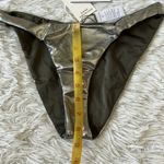 Good American NEW  WOMEN’S FOIL BETTER REVERSIBLE BIKINI BOTTOM SIZE MEDIUM Photo 5