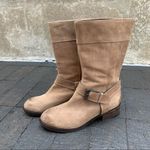 Cole Haan  Nike Air beige tan riding moto boots 10M Photo 3