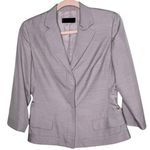 Narciso Rodriguez Made in Italy Silk Blazer Light Grey Gray Photo 0
