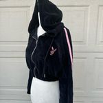 Playboy  Black Hoodie with Pink Stripes Photo 5