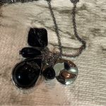 C Est.1946 Fashion Silver Tone Cluster Charm Pendant Statement Necklace Photo 3