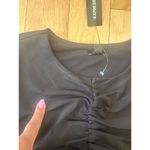 EXPRESS NEW  Body Contour Long Sleeve Cutout Mini Dress, Black, Large Photo 5