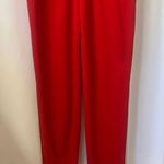 SheIn Solid Red Plunge Neckline Romper Barbie Jumpsuit Flutter Sleeves Size Small Photo 5