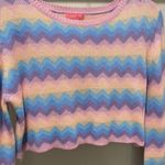 Dolls Kill Sugar Thrillz Follow The Rhythm Rainbow Crop Sweater Top Photo 1