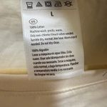 Disney Minnie Mickey Mouse Tee Shirt Cream Cartoon Character Top Women's Size L Photo 3