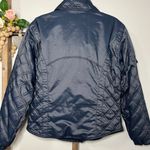 Nils Quilted Metallic Denim Ski‎ Jacket Blue Full Zip Size 12 Photo 7