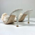 Loeffler Randall Claudia Top Knot Bow Heel Mule Sandals Pearl 9.5 NEW Photo 5