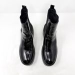 Nine West [] Henrita Black Patent Leather Platform Chelsea Ankle Boots Size 9.5 M Photo 4
