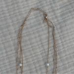 Source Unknown Gold-Tone Multi-Layer Stacked Chain Necklace With Faux Pearls & Heart Charms Photo 2