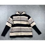 Chico's ‎ Wool Jacket Women 3 Neutral Academia Chic Lagenlook Casual US 16 18 Photo 2