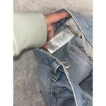 Madewell  Shorts Women's Size 24 Baggy Denim‎ Blue Jean Bermuda Button Fly Photo 5