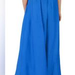 Stylive Wide Leg Trouser Pants Women Medium Pleated High Waisted Boho Festival Blue Photo 2