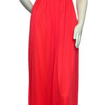 City Triangles  Prom Dress Bright Coral Grecian Formal‎ Gown Beaded Cross Sequins Photo 0