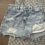American Eagle Light Wash Distressed  Jean shorts Photo 0