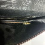 Brighton ‎ croc embossed leather clutch brown 8” x 5.75” Photo 4