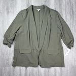 Bar III Olive Green 3/4 Sleeve Blazer 3X Photo 0
