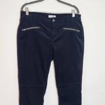 Loft Black Corduroy Pants Size 10 Black Skinny Ankle Corduroy Pants Photo 1