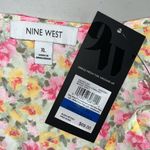 Nine West NWT Size XL Green - Pink Floral Print - Bow Detail Tank Top Blouse Photo 4