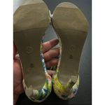 Worthington Floral Print Ankle Strap Heels Stiletto Open Toe Shoes Size 10 Photo 2