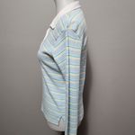 Aeropostale  90s pastel striped long sleeve polo size large Photo 2