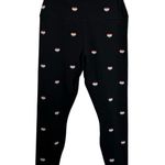 Spiritual Gangster  Women’s Intent Rainbow Heart Leggings in Black/Rainbow XL Photo 2