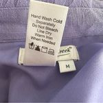 Coldwater Creek  Lavender Applique Crop Jacket Size Medium Coastal Grandma Boho Photo 2