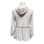 Matilda Jane Lookin' Good Hoodie Zip Up Ruffle Gray Pink XS Photo 3