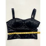 Good American  The After‎ Hours Cropped Velvet Bustier Black Women's Size 5 / 2X Photo 7