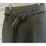 NY&C Olive Green Pencil Skirt With Belt & Pockets Photo 4