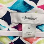 cj banks Women's jacket multicolor printed button up 3/4 Sleeves PLUS SIZE 3X Photo 7