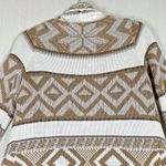 Old Navy Womens Sweater Sz S Brown Cream Western Style Open Cardigan Native Azte Photo 7