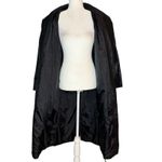 Vintage Winlit Leather Trench Coat S Black Paisley Embossed 80s Western Korea Photo 7