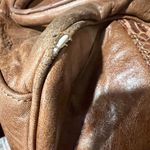 Betsey Johnson Vintage Leather Ruffle Top Handle Bag Photo 8