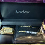 Bebe Gold Tone Watch and Bracelet Set NWT Photo 0