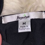 Papaya  Black & White Striped Fit & Flare Sleeveless Boat Neck Dress Sz M Photo 3