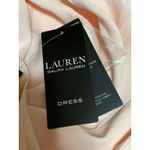 Ralph Lauren NEW  Peach Orange V-neck Short Sleeve Tie Belt Midi A-Line Dress 14 Photo 4