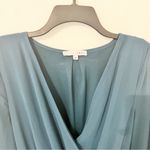 Baltic Born  Lydia Maxi Dress Topaz Teal Long Sleeve Wrap Flowy Gown Size Medium Photo 3