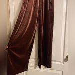 Treasure & Bond NWT  Plum Velvet Pull On Wide Leg Pants Size Small Boho Cozy Photo 2