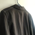 Larry Levine Signature by  Blazer Women’s Size 10 Brown with blue pinstripes Photo 3