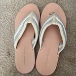 Loeffler Randall New Shimmery Metallic thong flip flip sandals size 8.5 Photo 0