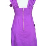 BCBGMAXAZRIA Y2K  Purple Bow Dress with Pockets gunmetal zipper size XS Photo 1