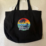 Islands Surfer Vibe Black Tote Bag Photo 0