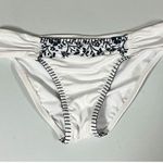 Lucky Brand White Navy Blue Floral Bikini Bottoms Size S 🤍✨ Photo 1