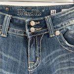 Buckle Miss Me Y2K 2000s  Bootcut Embellished Distress Denim Jeans Sz 30x35 Long Photo 9