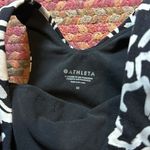 Athleta  BLACK ABSTRACT HIGH NECK BRA TOP Photo 1