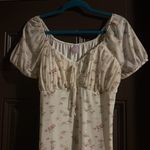 Xhilaration XL  floral ivory short 90s dress Photo 2